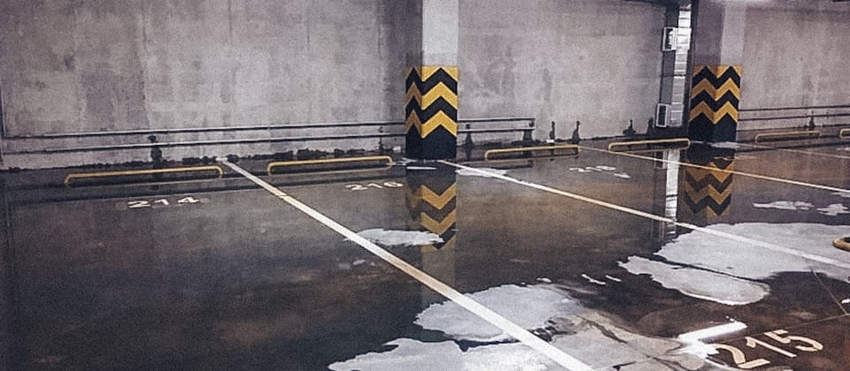 Потоп на парковке: что делать? 1